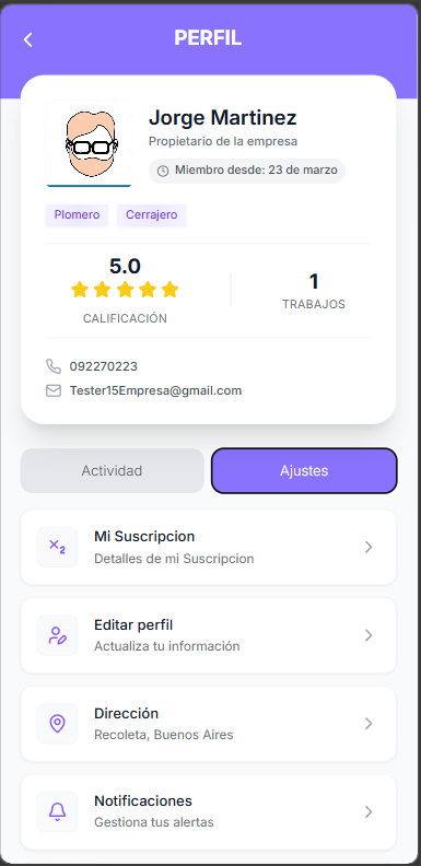 Configuración de Measy